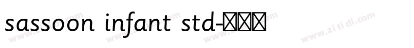 sassoon infant std字体转换 sassoon infant std字体转换